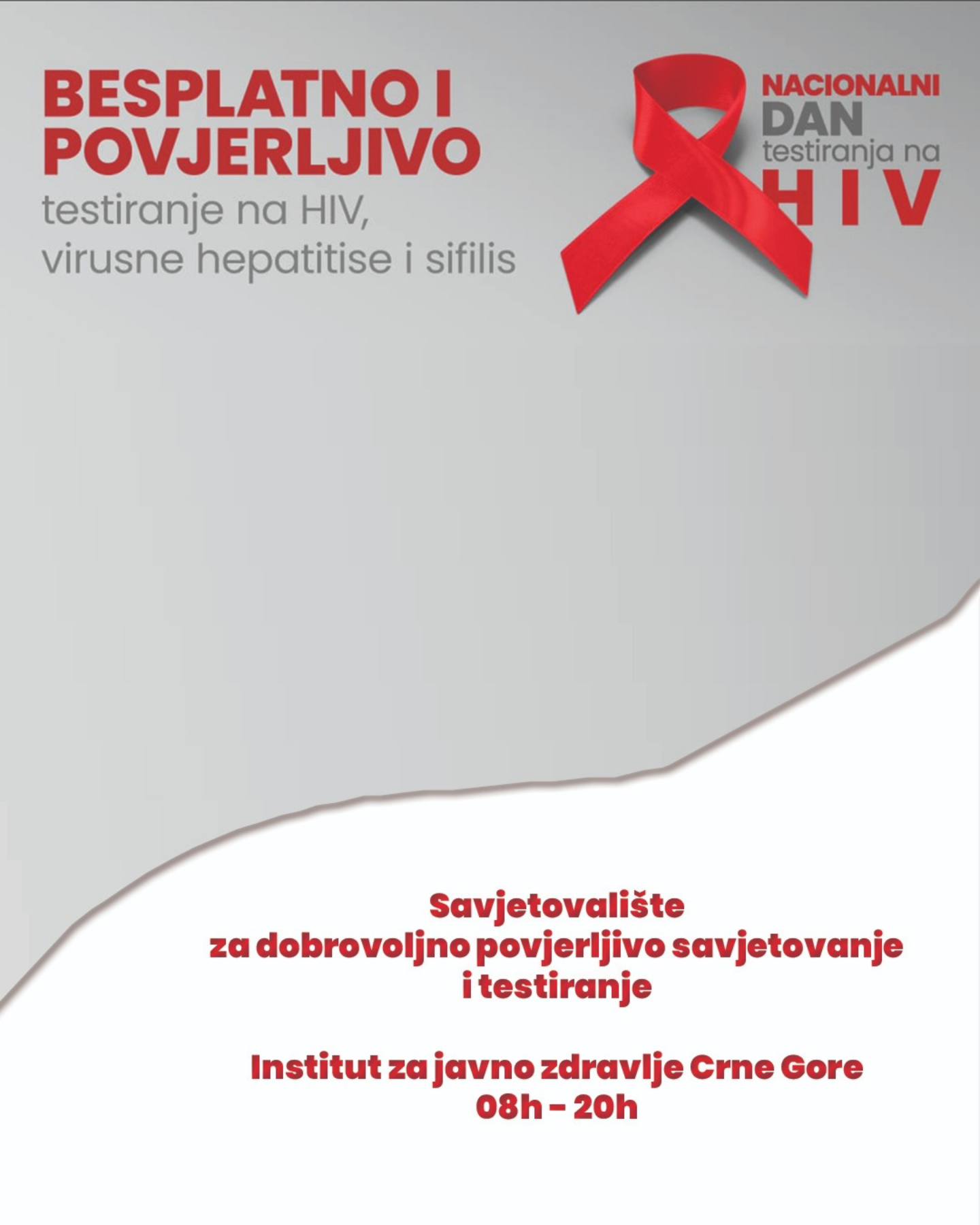 Dom zdravlja Rožaje: Dan testiranja na HIV