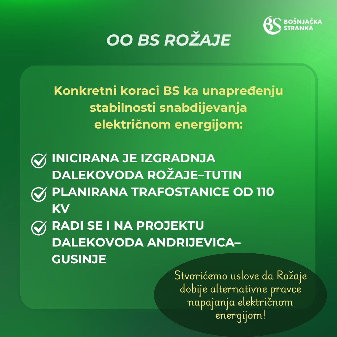 Reagovanje OO BS Rožaje na saopštenje OO DPS Rožaje