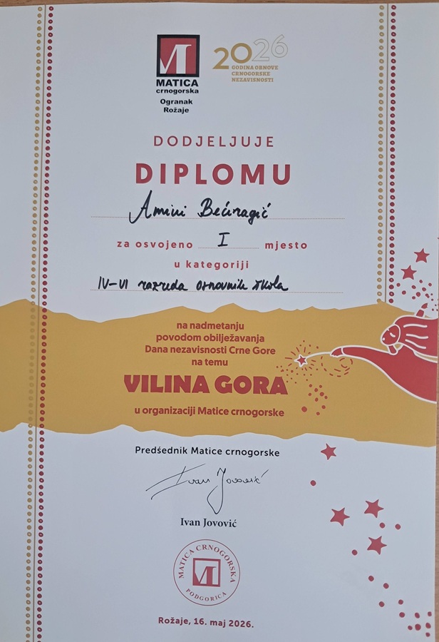 Amina Bećiragić osvojila prvo mjesto na takmičenju „Vilina gora“ 1 700129827 1276522214467273 329286227719841991 n Radio televizija Rožaje