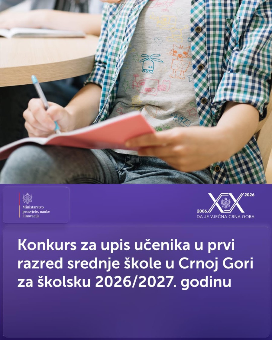 Objavljen konkurs za upis u srednje škole od 23. do 26. juna