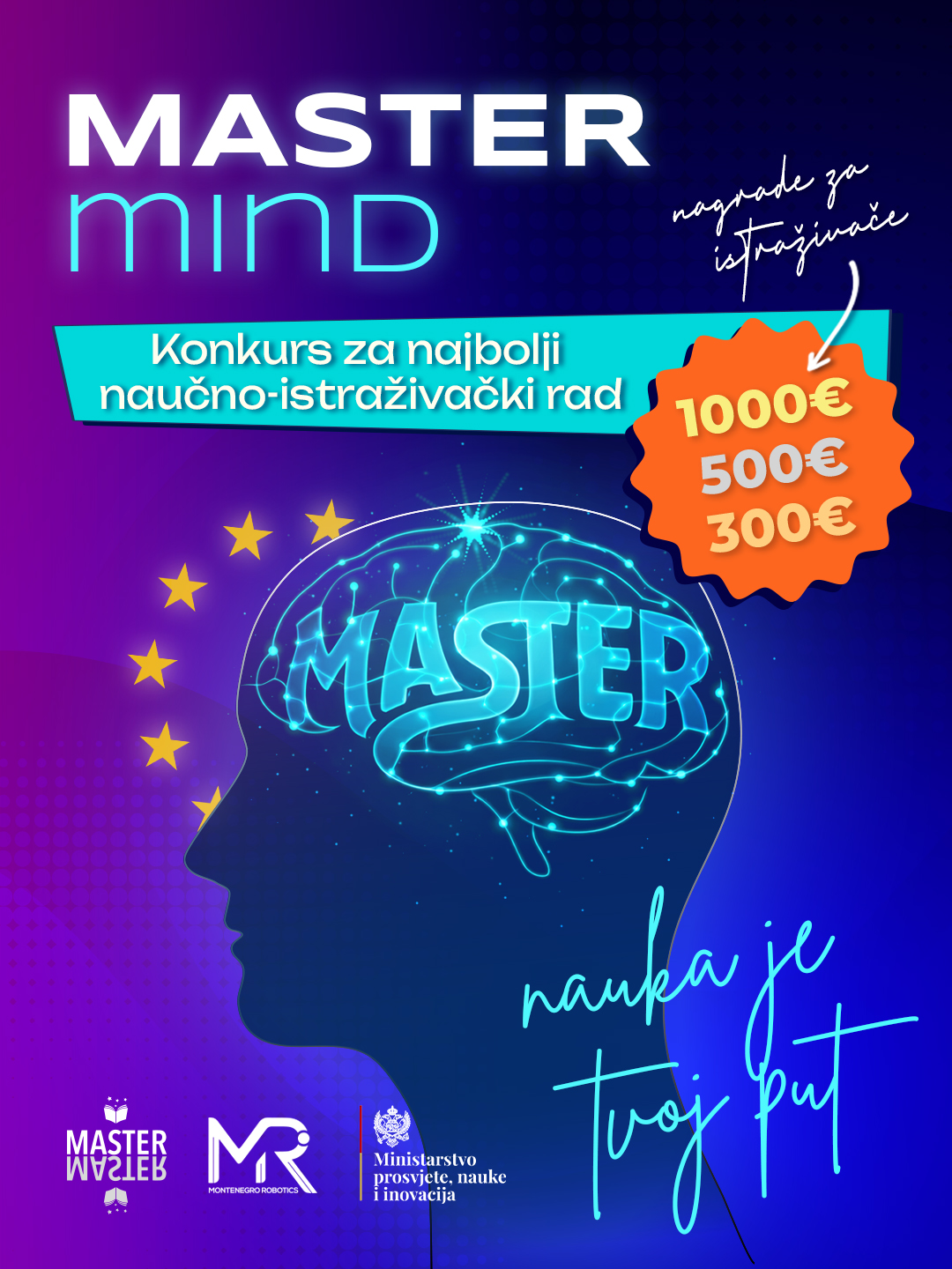Javni poziv za učešće na Konkursu za najbolji naučnoistraživački rad – Budi MASTERmind: nauka je tvoj put