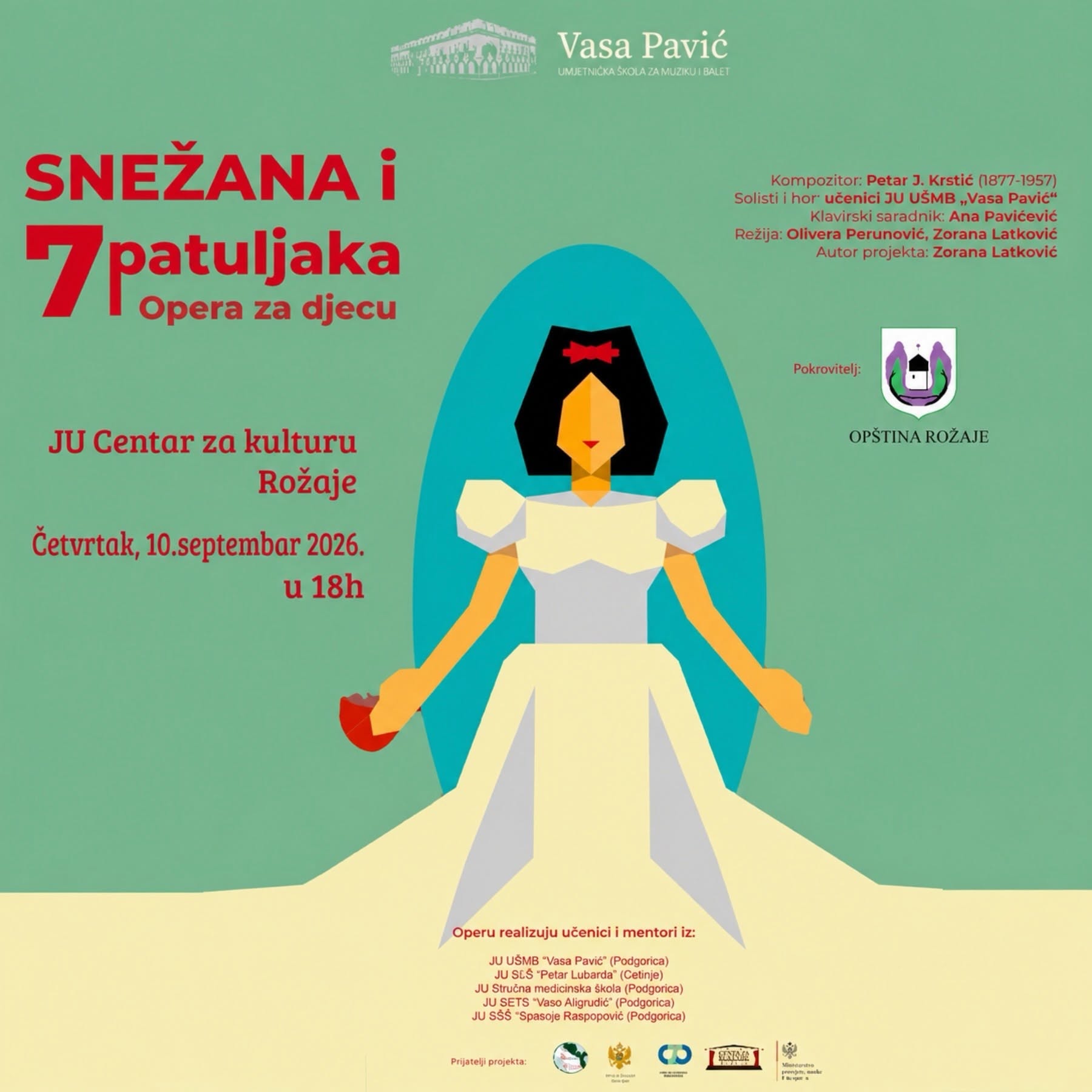 OPERA ZA DJECU: “Snežana i sedam patuljaka”