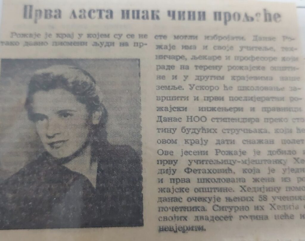 Heda Fetahović: Ime kojem rožajska istorija duguje 1 IMG 20260915 122251 Radio televizija Rožaje